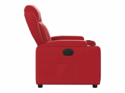 Sillón de relax | Silla | Sillón reclinable eléctrico de cuero sintético SHL2589 Rojo Best