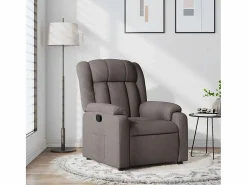 Sillón de relax | Silla | Sillón reclinable de tela gris taupe SHL8517 Topo New