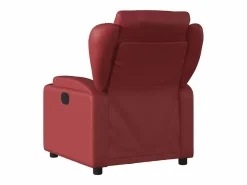 Sillón de relax | Silla | Sillón reclinable eléctrico de cuero sintético tinto SHL2159 Rojo Best