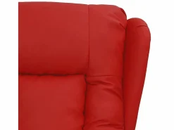 Sillón de relax | Silla | Sillón reclinable eléctrico de cuero sintético tinto SHL6335 Rojo Outlet