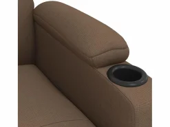 Sillón de relax | Silla | Sillón reclinable eléctrico de tela marrón SHL3626^ New