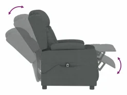Sillón de relax | Silla | Sillón reclinable eléctrico de tela gris oscuro SHL8457^ Outlet