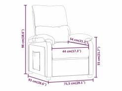 Sillón Relax|Sillón de relax | Silla | Sillón reclinable de tela verde oscuro SHL3273