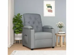 Sillón de relax | Silla | Sillón reclinable eléctrico tela claro SHL7820 Gris Discount