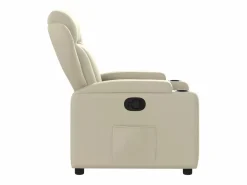 Sillón de relax | Sillón reclinable de cuero sintético SHL7022 Crema Best