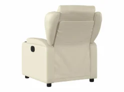 Sillón de relax | Sillón reclinable de cuero sintético SHL7022 Crema Best