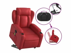 Sillón De Masaje|Sillón de relax | Sillón reclinable de masaje de pie cuero artificial SHL3533