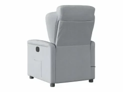 Sillón de relax | Sillón reclinable de masaje de tela claro SHL8240^ Sale