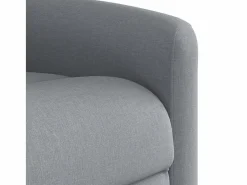Sillón de relax | Sillón reclinable de masaje de tela claro SHL8240^ Sale