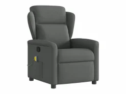 Sillón De Masaje|Sillón de relax | Sillón reclinable de masaje de tela gris oscuro SHL3509