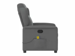 Sillón De Masaje|Sillón de relax | Sillón reclinable de masaje de tela gris oscuro SHL3509