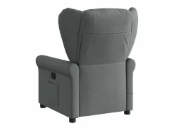 Sillón de relax | Sillón reclinable de masaje de tela gris oscuro SHL9390 Gris antracita