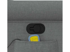 Sillón de relax | Sillón reclinable de masaje de tela gris oscuro SHL9390 Gris antracita