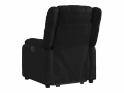 Sillón de relax | Sillón reclinable de masaje de pie cuero artificial SHL5134 Negro Outlet