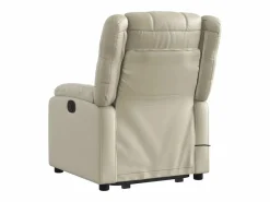 Sillón de relax | Sillón reclinable de masaje de pie cuero artificial color SHL4204 Crema New