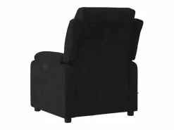 Sillón de relax | Sillón reclinable de masaje eléctrico terciopelo SHL8096 Negro Hot