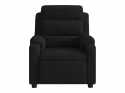 Sillón de relax | Sillón reclinable de masaje eléctrico terciopelo SHL8096 Negro Hot
