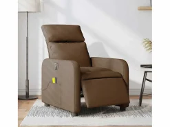 Sillón de relax | Sillón reclinable de masaje eléctrico tela marrón SHL9236 Marru00f3n Hot