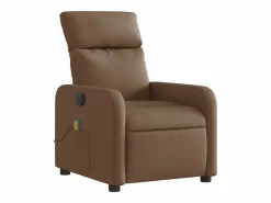 Sillón de relax | Sillón reclinable de masaje eléctrico tela marrón SHL9236 Marru00f3n Hot