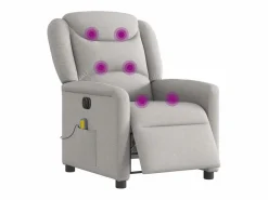 Sillón De Masaje|Sillón de relax | Sillón reclinable de masaje eléctrico tela nube SHL9642