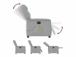 Sillón De Masaje|Sillón de relax | Sillón reclinable de masaje eléctrico tela nube SHL9642