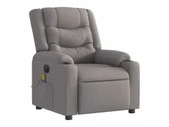 Sillón De Masaje|Sillón de relax | Sillón reclinable de masaje eléctrico tela gris taupe SHL9314
