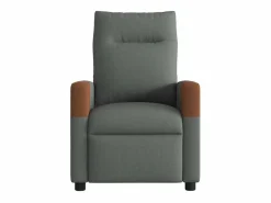Sillón de relax | Sillón reclinable de masaje de tela gris oscuro SHL4404 Gris antracita