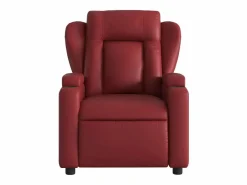 Sillón de relax | Sillón reclinable de cuero sintético tinto SHL8150^