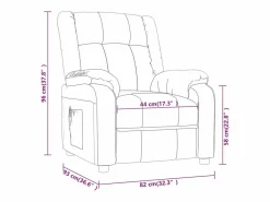 Sillón de relax | Sillón reclinable de tela claro SHL6956 Gris Sale