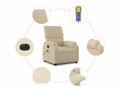 Sillón De Masaje|Sillón de relax | Sillón reclinable de masaje eléctrico tela color SHL6964