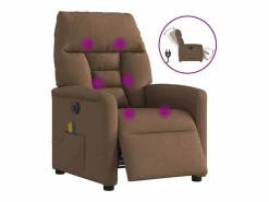 Sillón De Masaje|Sillón de relax | Sillón reclinable de masaje eléctrico tela marrón SHL5106