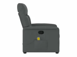 Sillón de relax | Sillón reclinable de masaje de tela gris oscuro SHL8722 Gris antracita Online