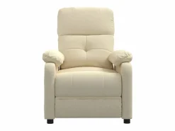 Sillón de relax | Sillón reclinable de tela SHL9425 Crema New