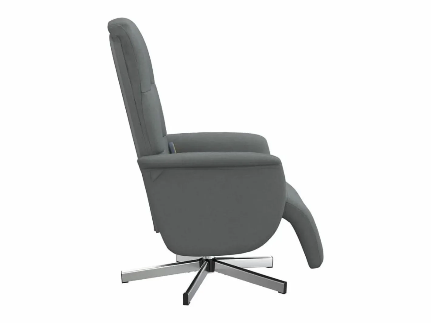 Sillón de relax | Sillón reclinable de masaje con reposapiés tela gris oscuro SHL4573^ Outlet