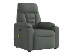 Sillón de relax | Sillón reclinable de masaje eléctrico tela gris oscuro SHL4893 Gris antracita New