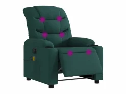 Sillón De Masaje|Sillón de relax | Sillón reclinable de masaje eléctrico tela verde oscuro SHL6654