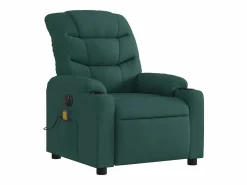 Sillón De Masaje|Sillón de relax | Sillón reclinable de masaje eléctrico tela verde oscuro SHL6654