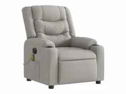 Sillón de relax | Sillón reclinable de masaje eléctrico tela nube SHL7510 Gris