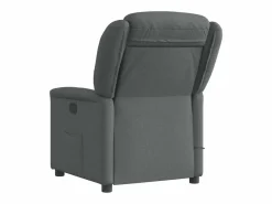 Sillón de relax | Sillón reclinable de masaje eléctrico tela gris oscuro SHL6422 Gris antracita Outlet
