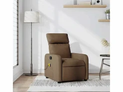 Sillón De Masaje|Sillón de relax | Sillón reclinable con masaje de tela marrón SHL7233