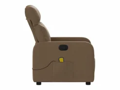 Sillón De Masaje|Sillón de relax | Sillón reclinable con masaje de tela marrón SHL7233