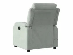 Sillón de relax | Sillón reclinable de masaje eléctrico terciopelo claro SHL5120^ Sale
