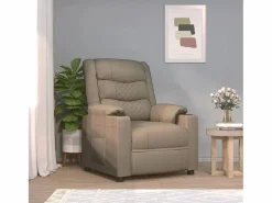 Sillón Relax|Sillón de relax | Sillón reclinable de cuero sintético color capuchino SHL7828