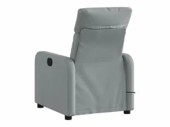 Sillón de relax | Sillón reclinable de masaje de tela claro SHL5109 Gris Sale