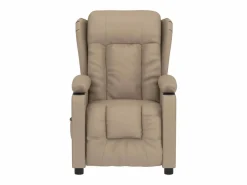Sillón Relax|Sillón de relax | Sillón reclinable eléctrico de cuero sintético color capuchino SHL8906
