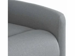 Sillón de relax | Sillón reclinable de masaje de tela claro SHL5692 Gris Discount