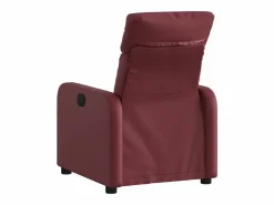 Sillón de relax | Sillón reclinable de cuero sintético tinto SHL6703^ Hot