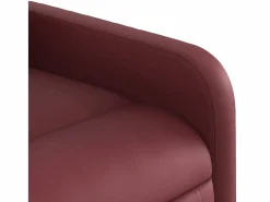 Sillón de relax | Sillón reclinable de cuero sintético tinto SHL6703^ Hot