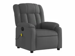 Sillón De Masaje|Sillón de relax | Sillón reclinable de masaje eléctrico tela gris oscuro SHL3826