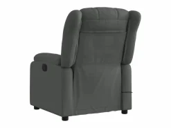 Sillón De Masaje|Sillón de relax | Sillón reclinable de masaje eléctrico tela gris oscuro SHL3826